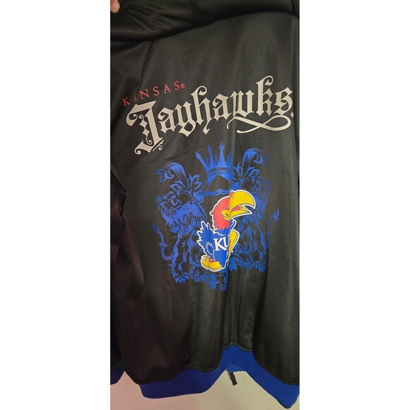 KANSAS JAYHAWKS MEN'S REVERSIBLE HEAVY WEIGHT JACKET SIZE XXL - Picture 7 of 10